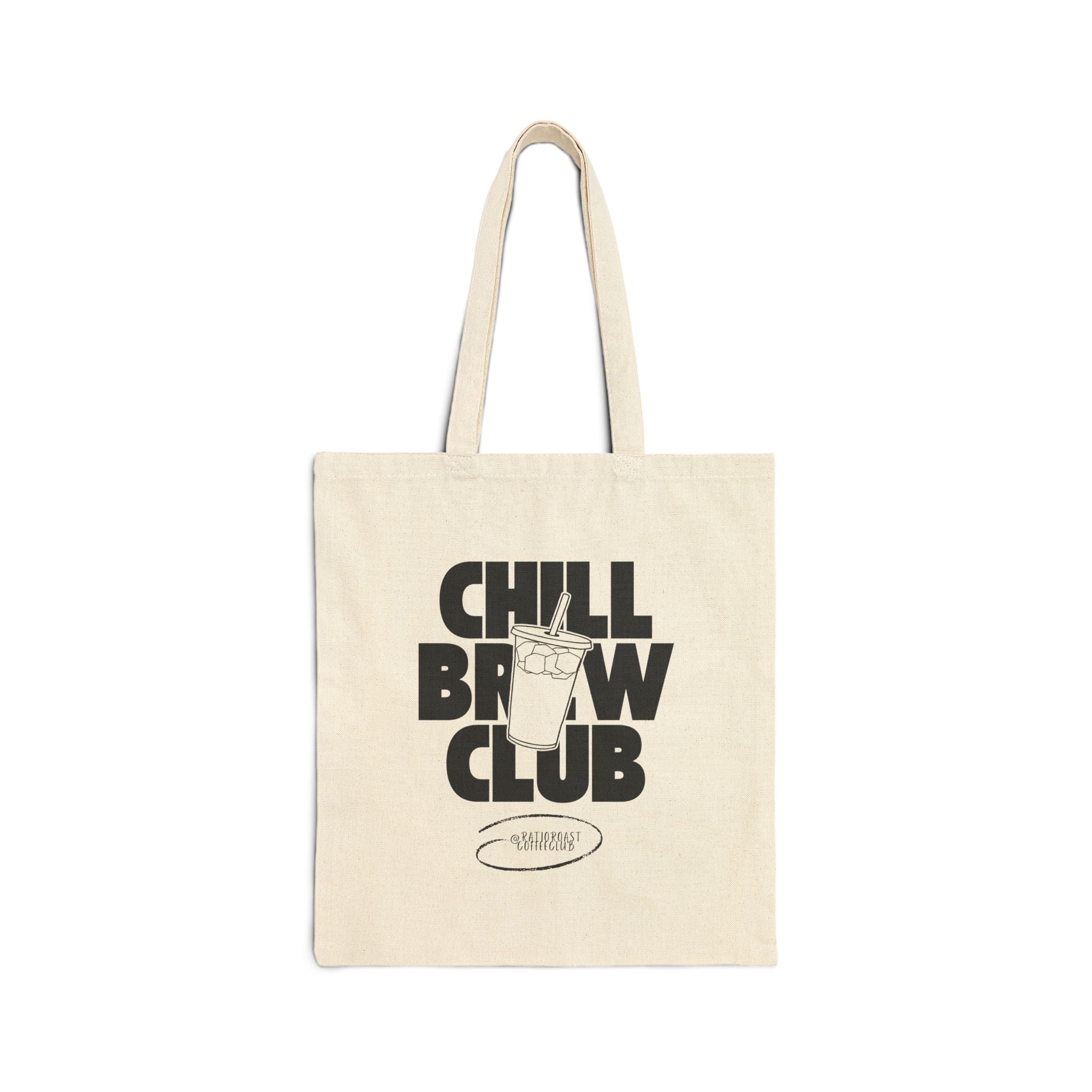 Chill Brew Club Tote — Iced Coffee Canvas Tote Bag