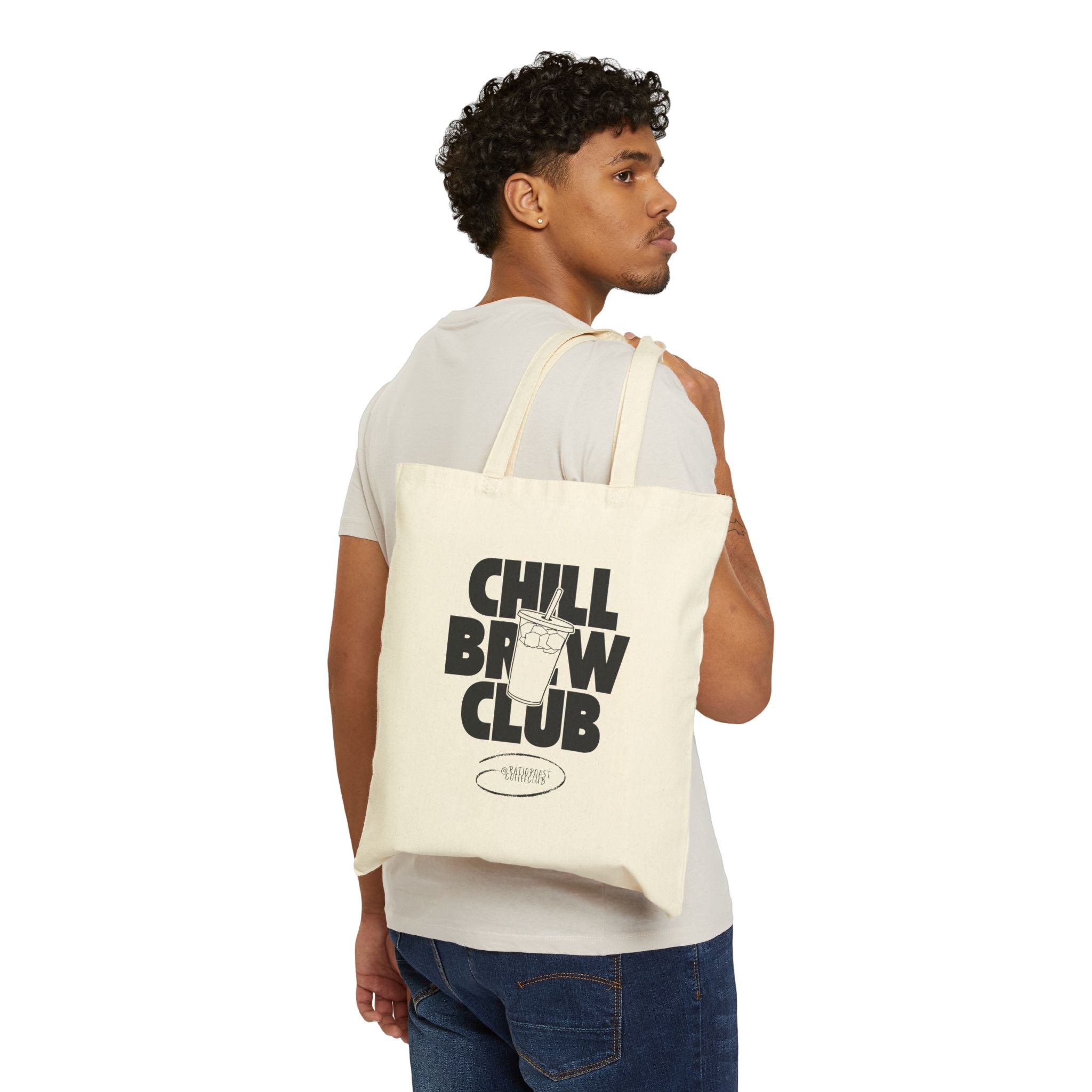 Chill Brew Club Tote — Iced Coffee Canvas Tote Bag